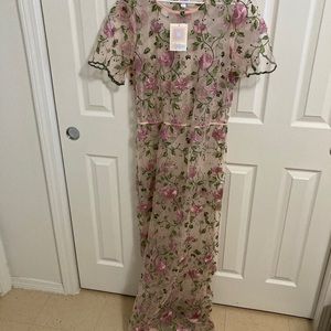 NWT LLR 2XL Deanne II floor length lace dress.